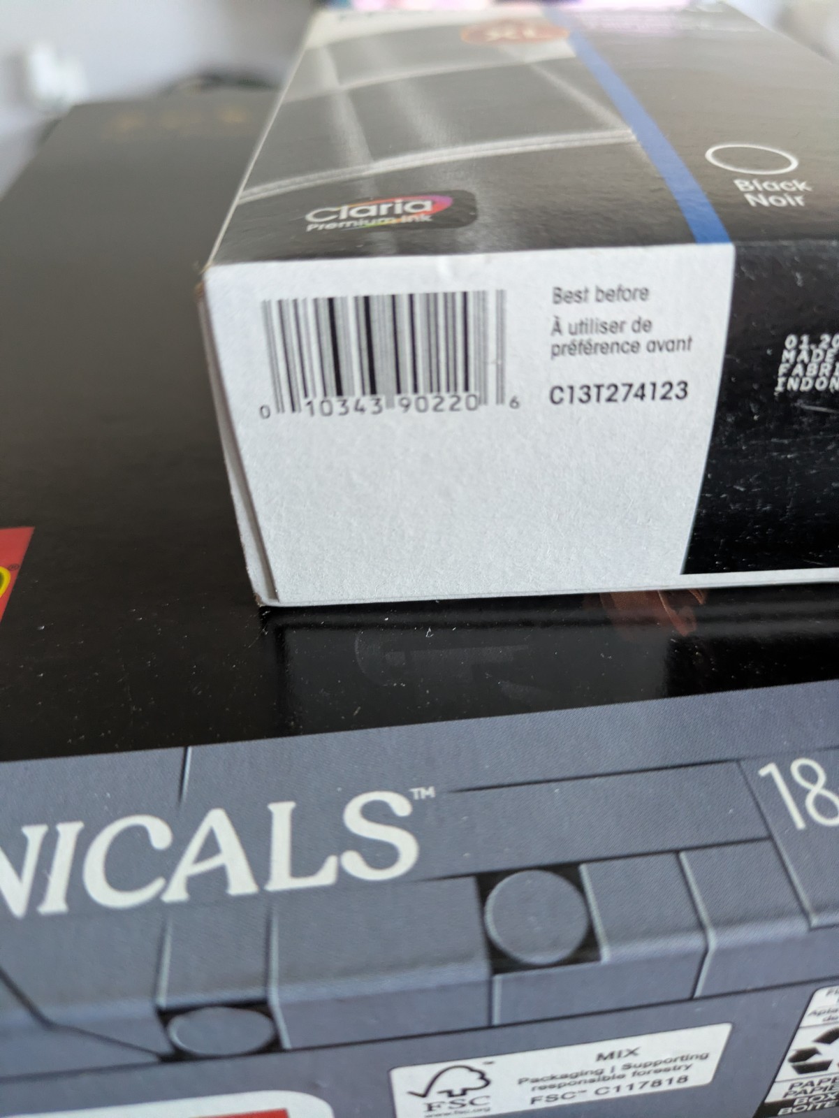Genuine Epson 273XL Black High-Capacity Ink Cartridge ~Exp. 01/27