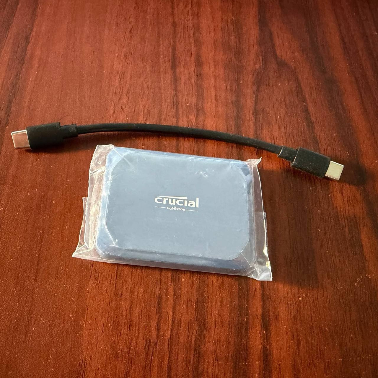 Crucial X10 1TB External USB-C SSD with USB-C to C Cord – Blue – Power Hours – 0