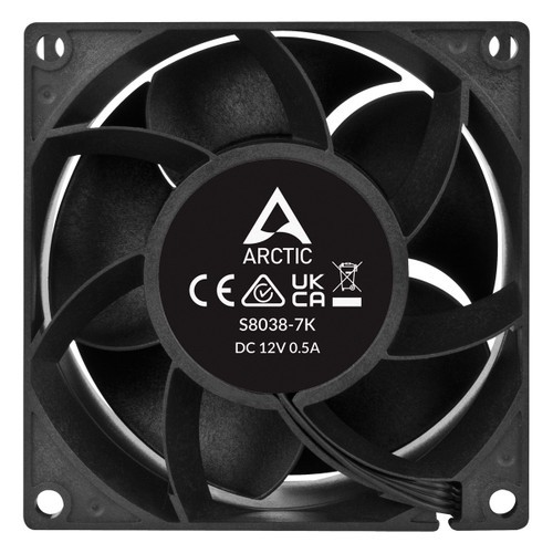 Arctic S8038-7K 80 mm 7000 rpm 4-Pin Server Fan 4 Pieces (Black) ACFAN00292A
