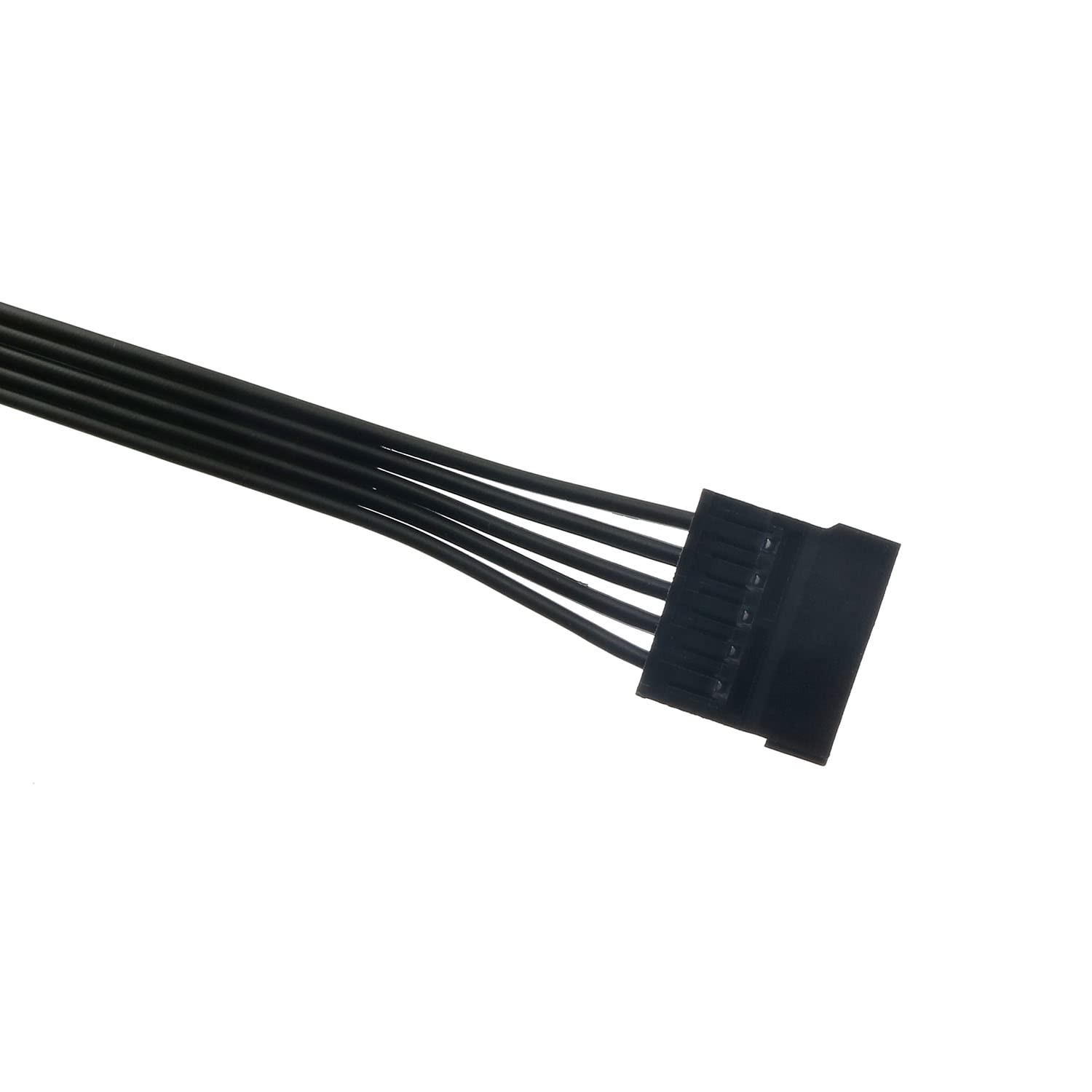 SATA Power Extension Cable 2PCS 11.8Inch Black 15Pin Male to Female…