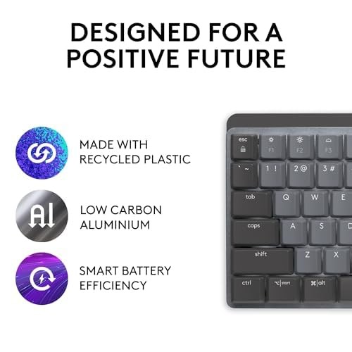 Logitech MX Mechanical Wireless Illuminated Performance Keyboard Tactile