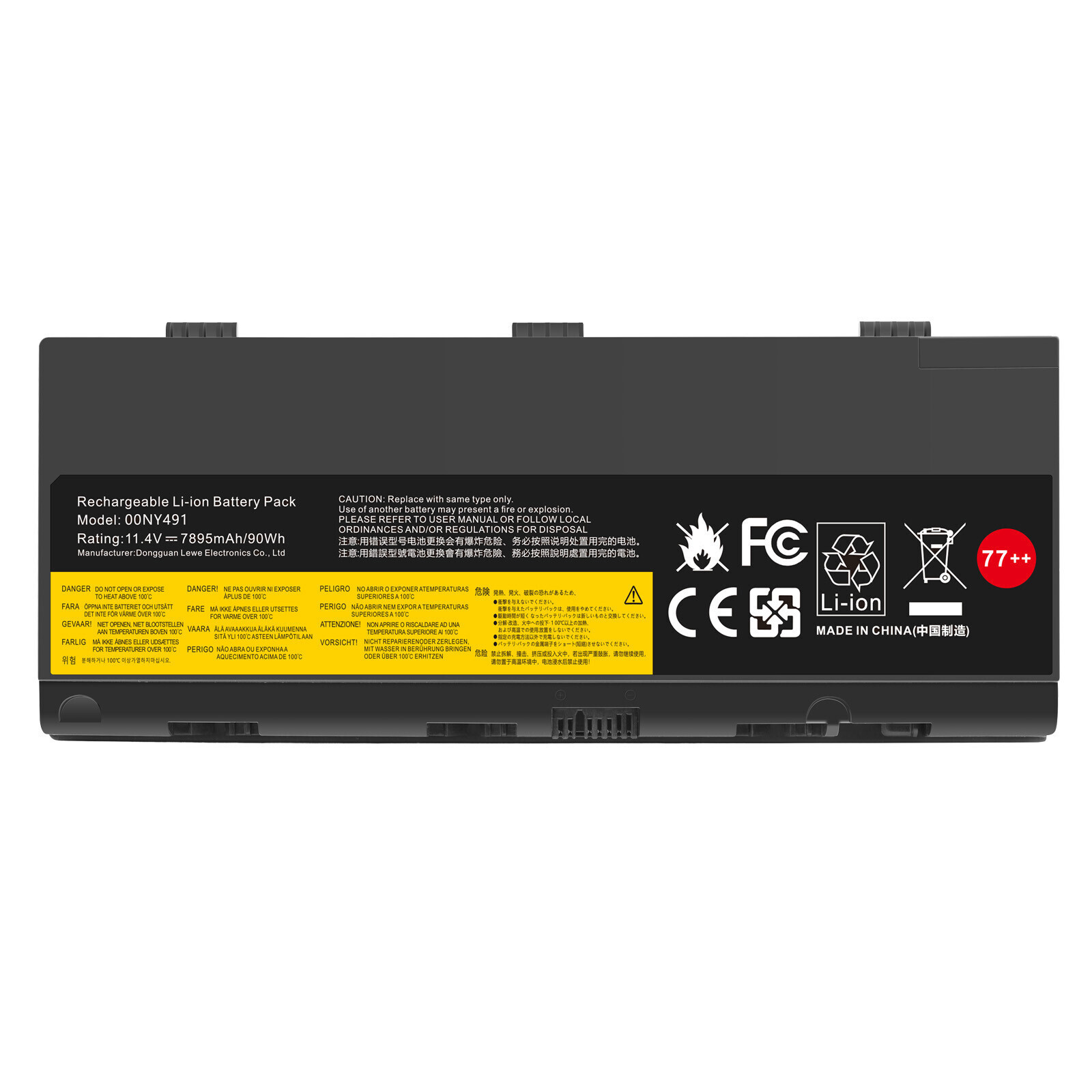 77+ Battery for Lenovo Thinkpad P50 P51 P52 Series 00NY492 00NY493 90wh New