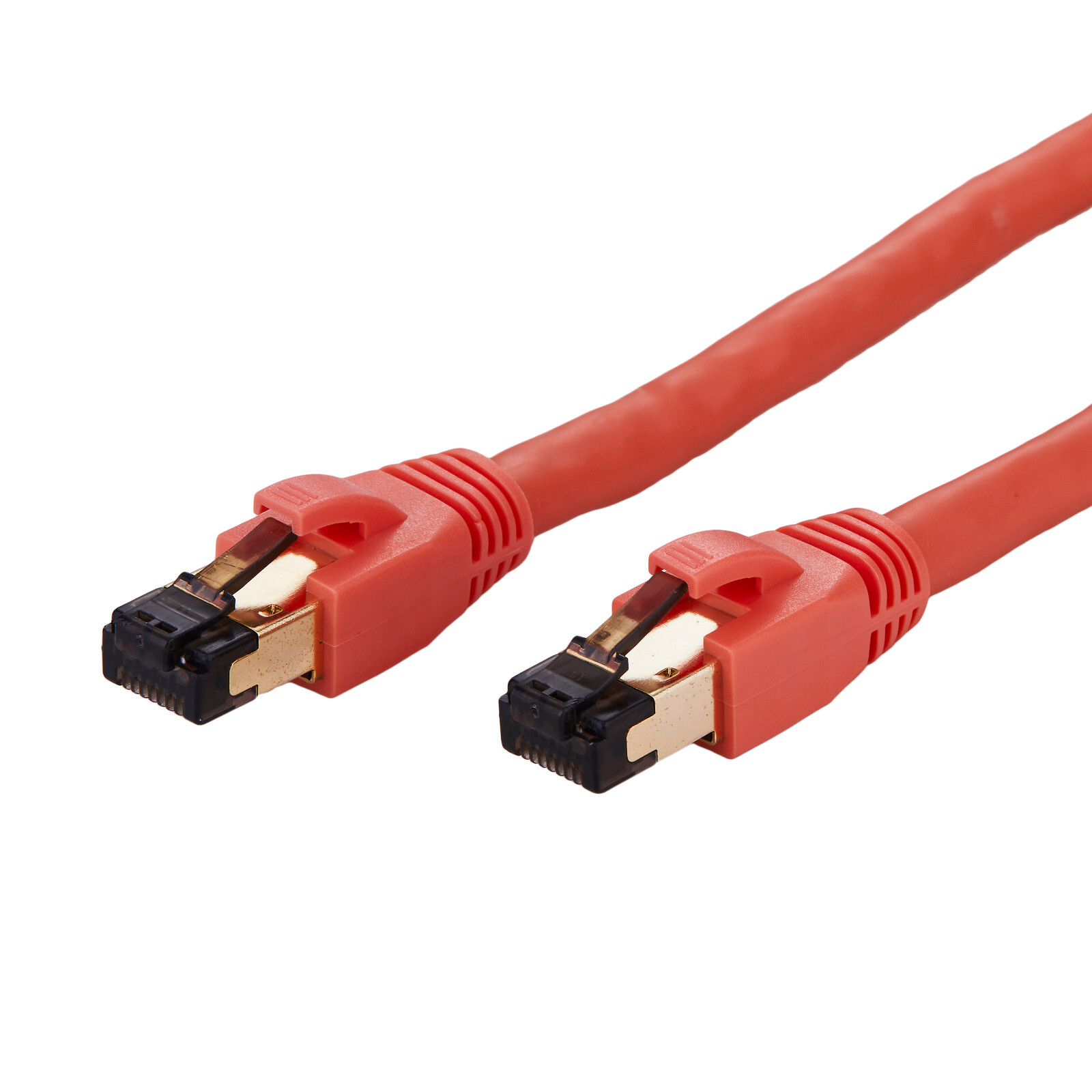 CAT8 Orange STFP Ethernet Cable 40Gbps 2GHz Copper LAN Wire 0.5FT-75FT Multi LOT