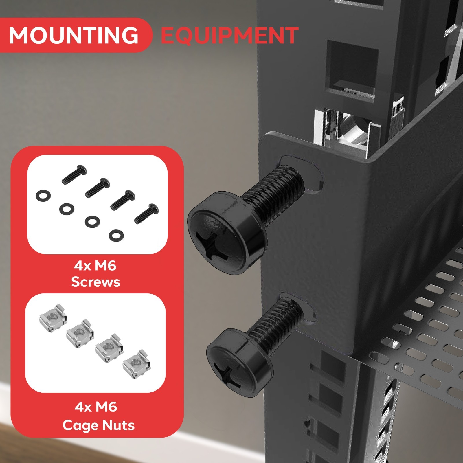 Pyle 8-Pack 1U Server Rack Shelf – Universal Device Server Rack Mounting Tray