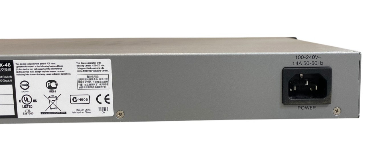 Cisco SG500X-48-K9 V02 48 Port Managed Gigabit Network Switch