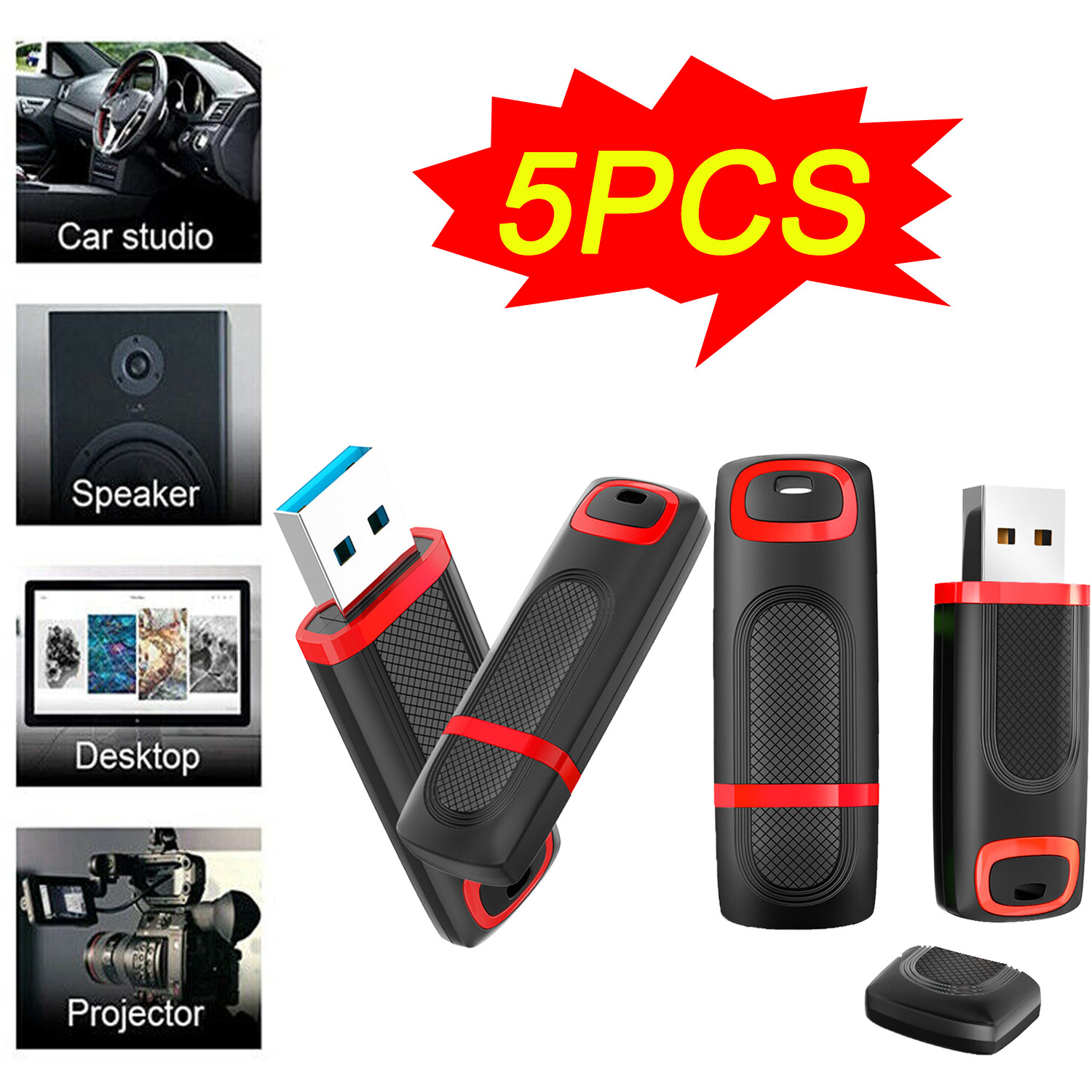 LOT Pack 64GB USB 3.0 Flash Drive Memory Stick Pen Drives Storage For PC Laptop