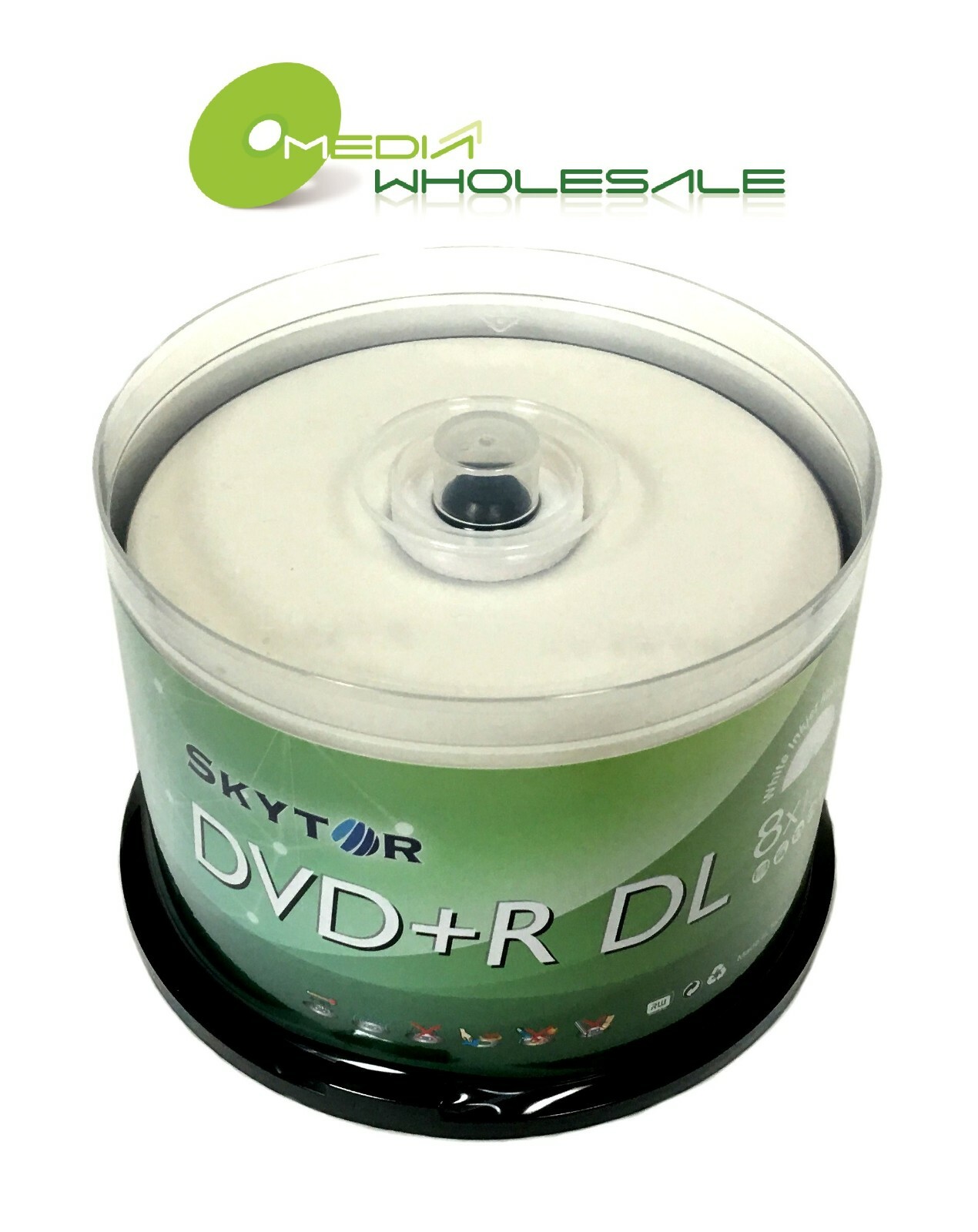 25 SKYTOR 8X Blank DVD+R DL Dual Double Layer 8.5GB Printable No Logo (Comp HP)