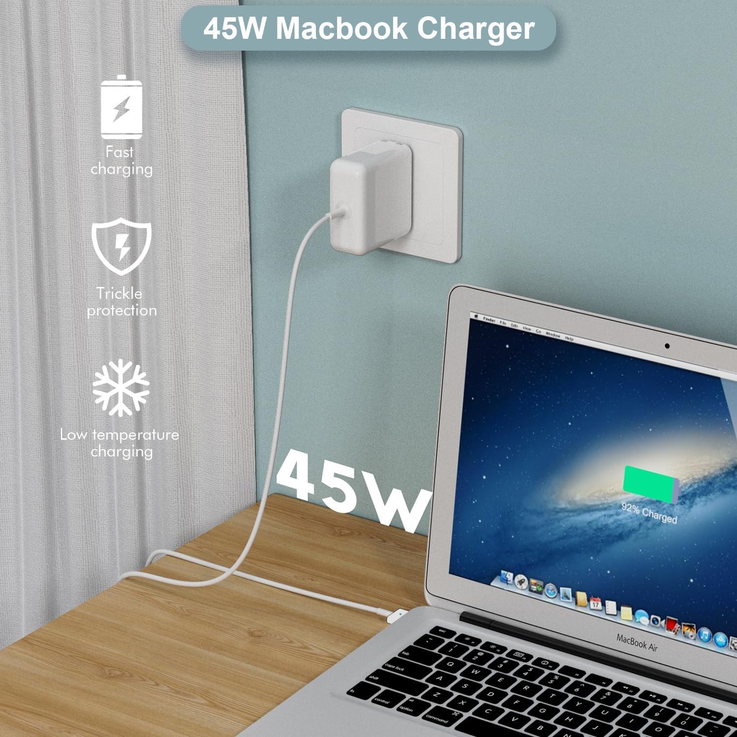 For 13″ Apple MacBook Air A1466 Adapter 2012 2014 15 2016 A1435 Notebook Charger