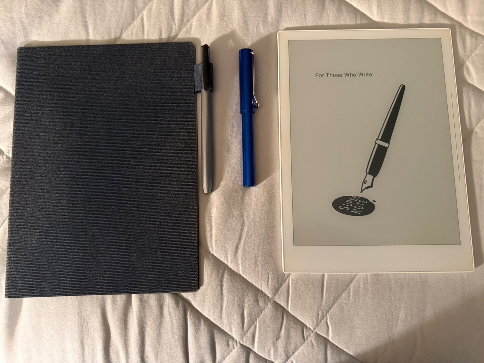 Supernote A5 32GB Bundle w/ Lamy and Standard Pens & Blue Folio Case Included
