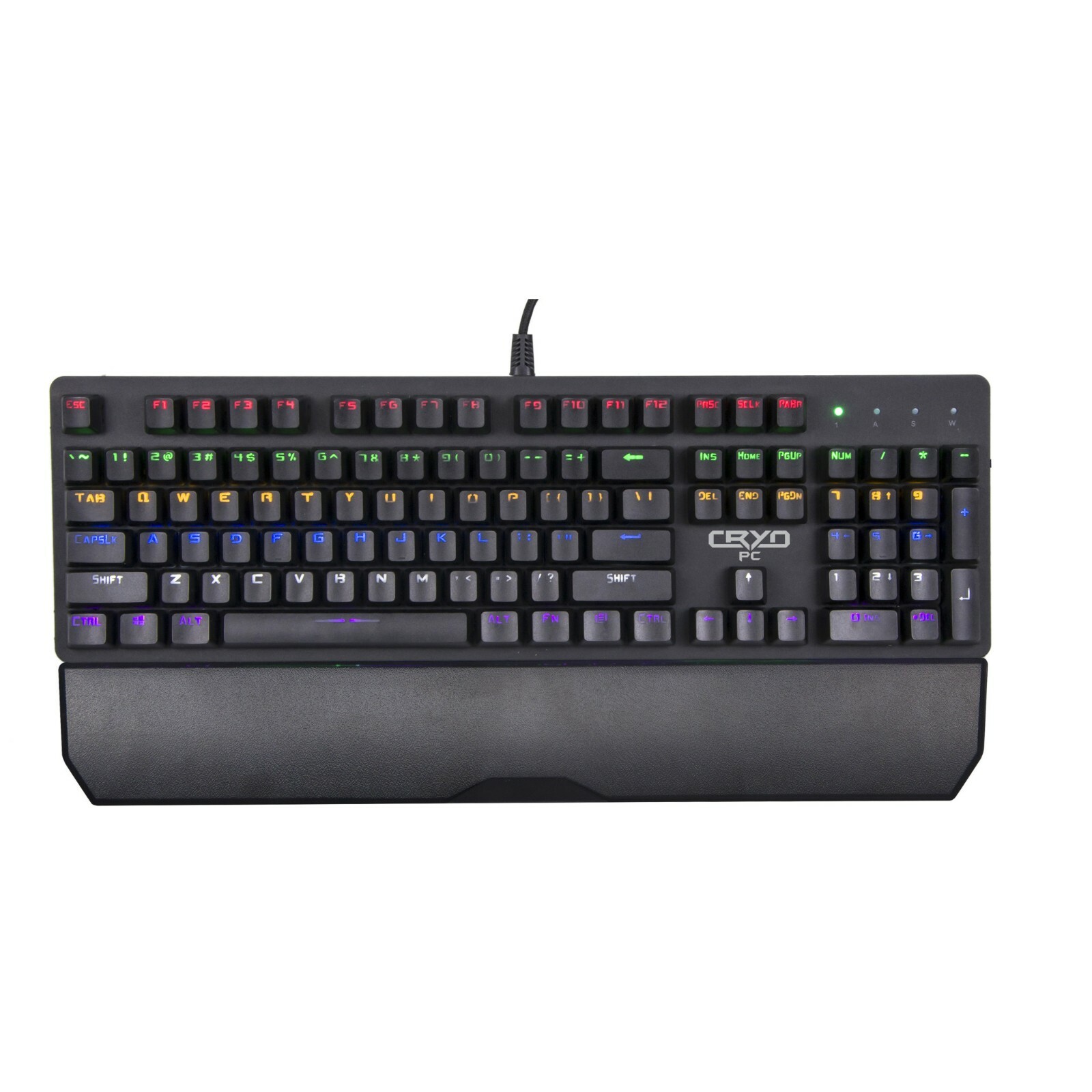 Full Mechanical Gaming Keyboard Wired Backlit RGB LED Rainbow 10-Key Cryo-PC