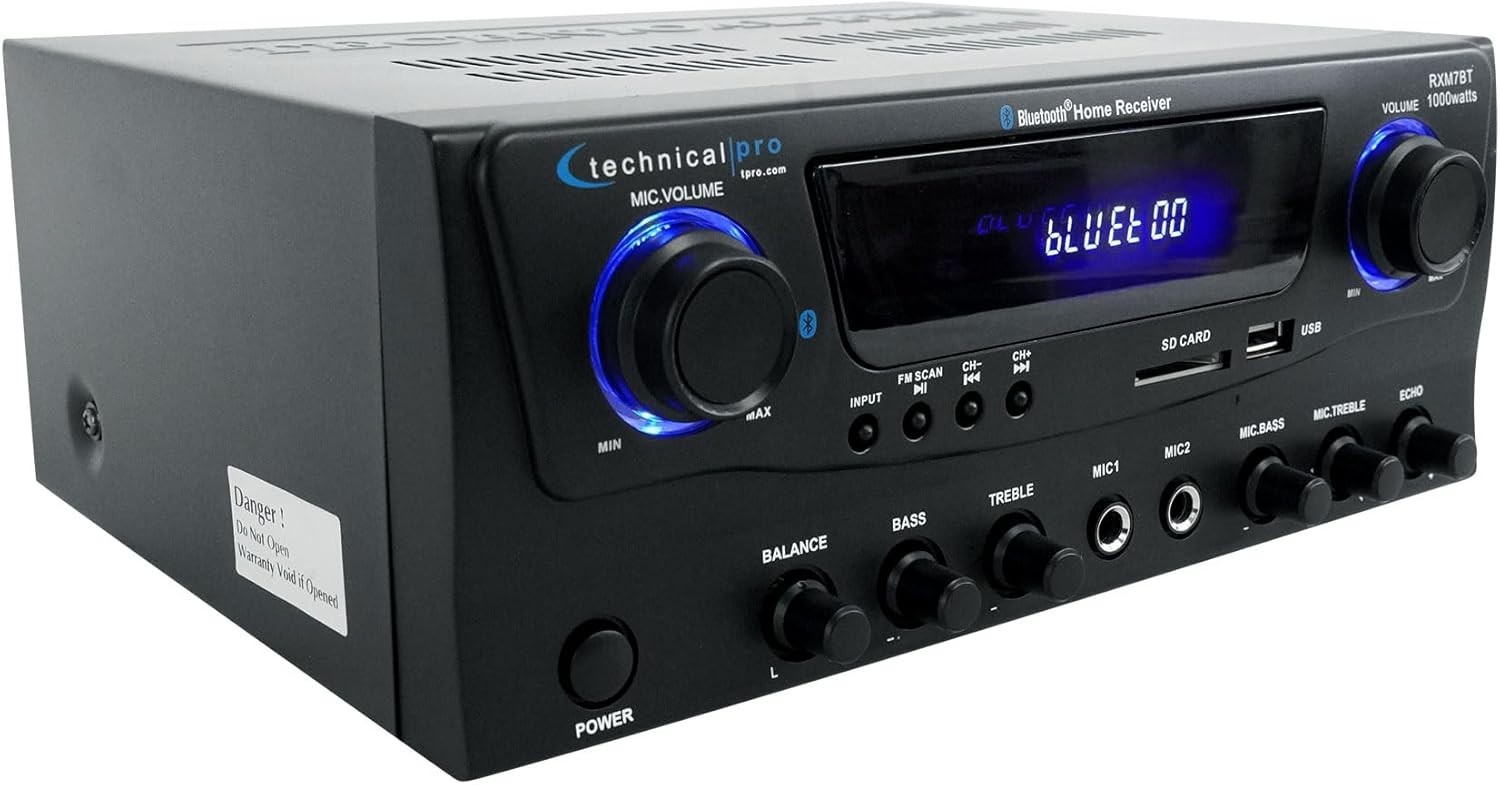Bluetooth Stereo Audio Receiver 1000W USB/SD/FM