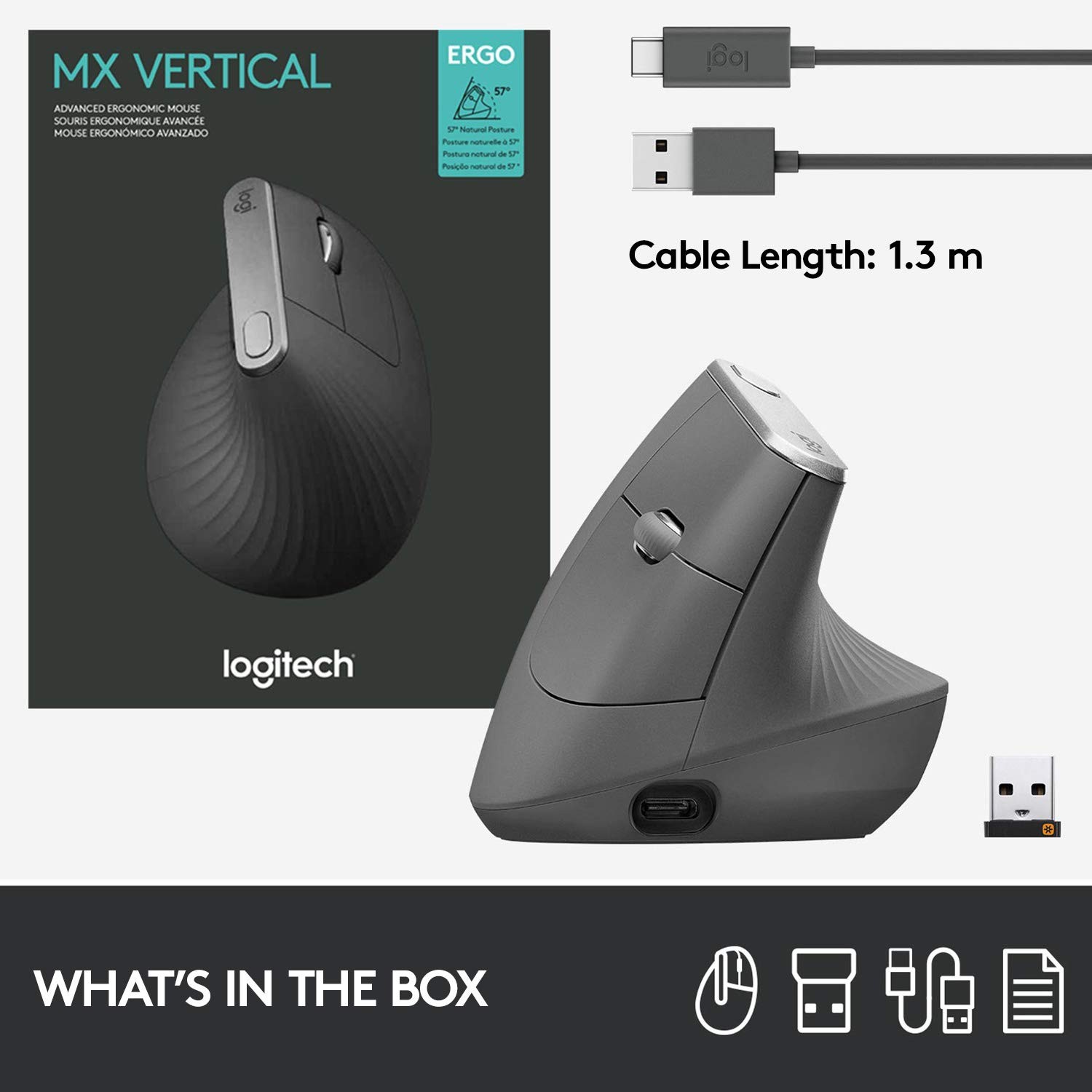 Logitech MX Vertical Wireless Mouse â Ergonomic Design