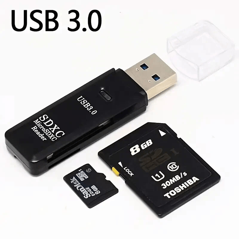 USB3.0 SD Card Reader for PC Micro SD Card to USB Adapter for Camera Memory C