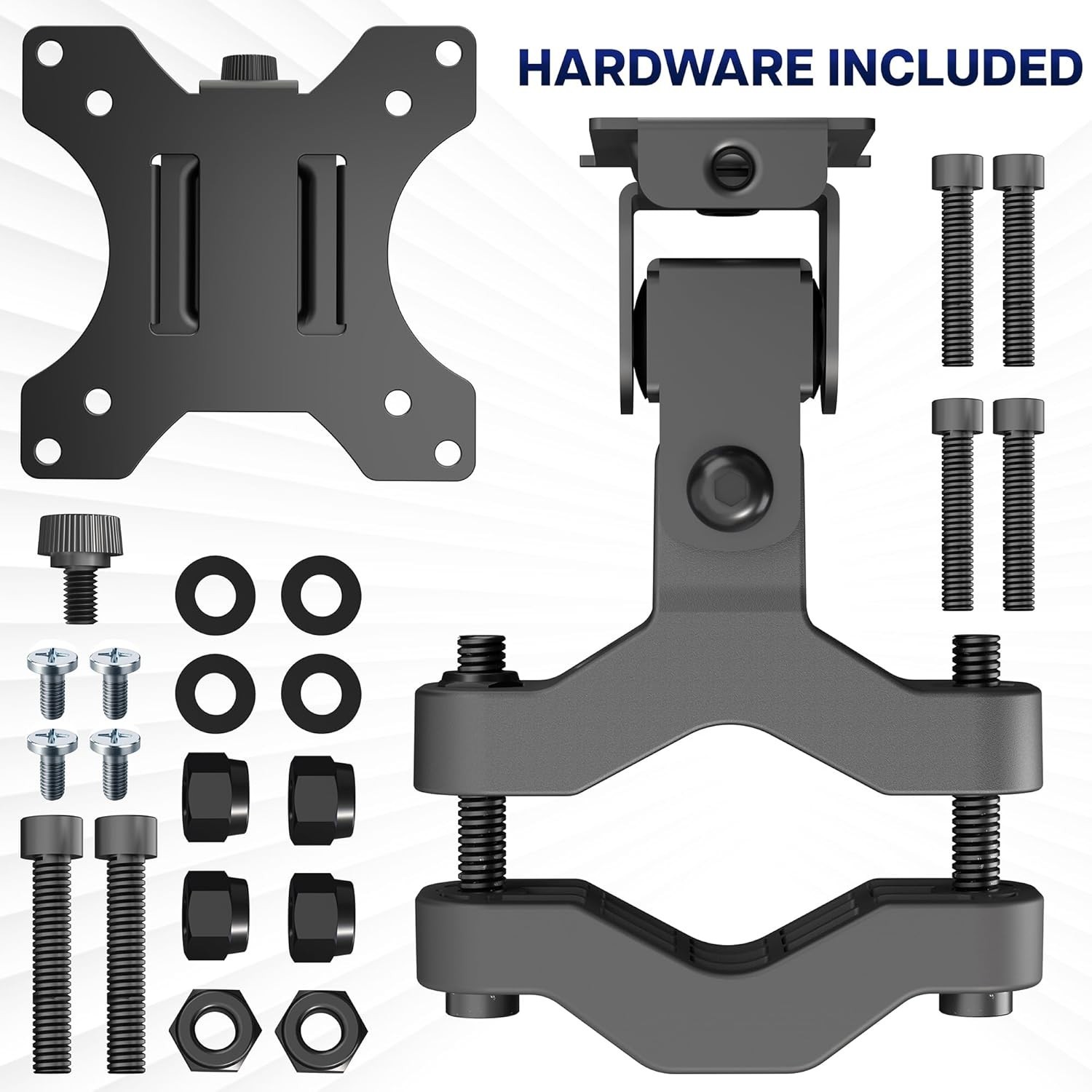 Steel Universal Bracket Pole Mount with Removable 75mm and 100mm VESA Plate, …