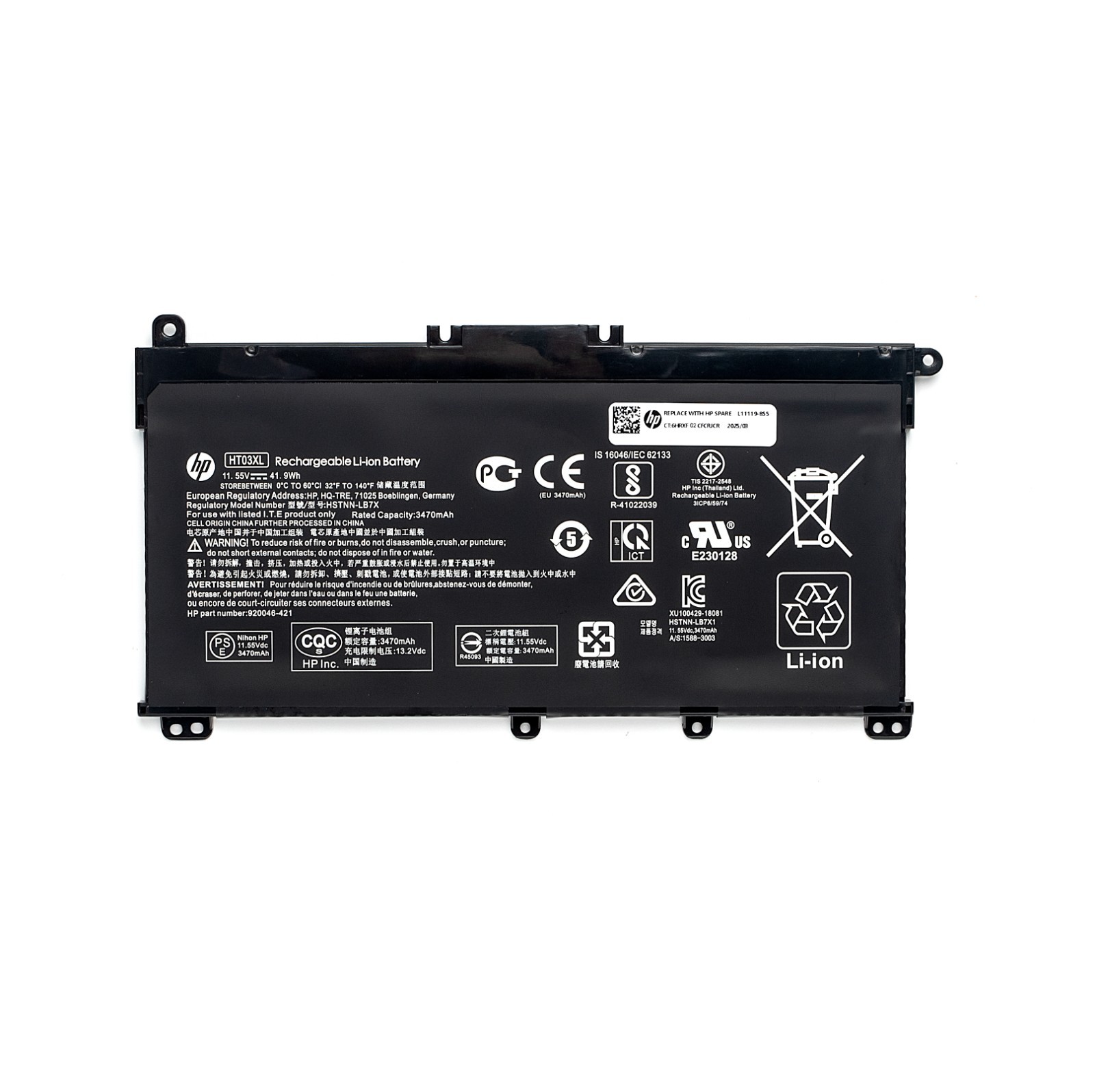 Genuine 41.9Wh HT03XL Battery For HP Pavilion 15-DW0000 15-DW1000 15-DW2000 NEW