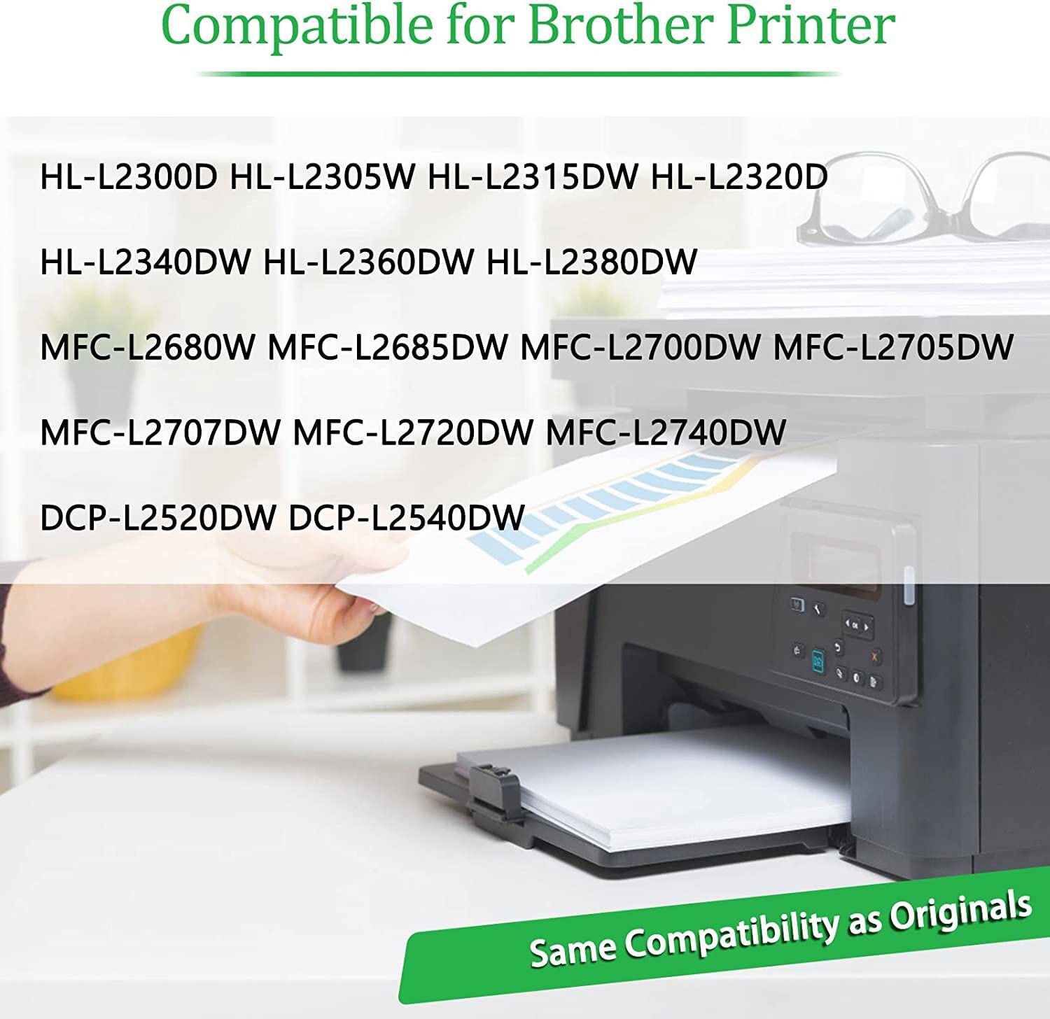 2PK DR630 Drum Unit For Brother DCP-L2500D MFC-L2705DW HL-L2305W HL-L2320D