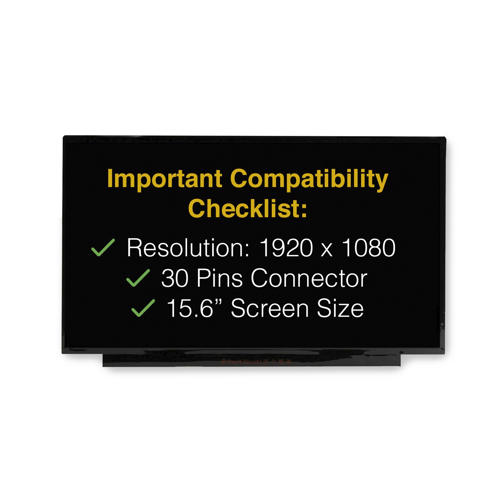 NV156FHM-N3D Screen Replacement 30 Pins LCD LED Display With Tools