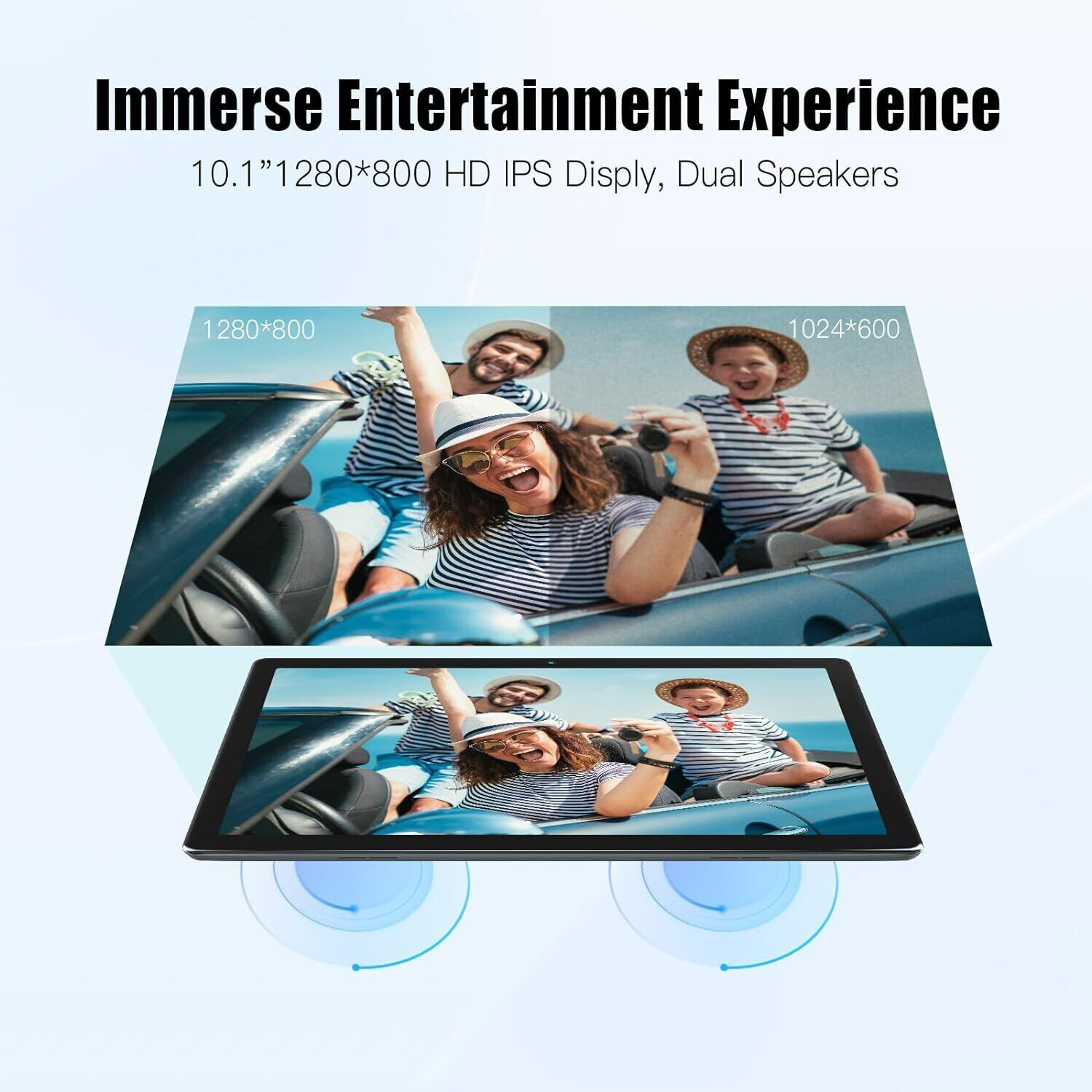 2025 Tablet 10 inch Android 13 Tablet 6+64GB 1280×800 IPS Touchscreen 5000mAh US