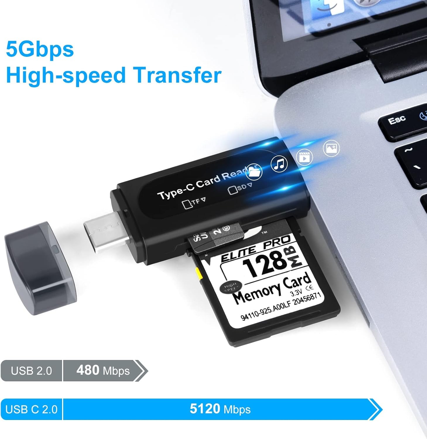 Card Reader USB 3.0 To SD Micro TF Memory Card Adapter PC Laptop Accessories Lot