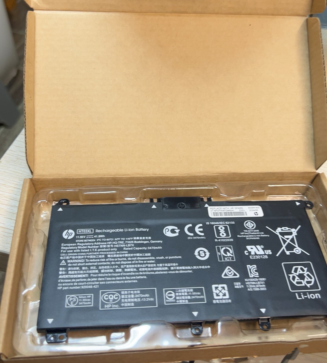 Genuine 41.9WH HT03XL Battery for HP Pavilion L11421-2C2 L11119-855 15-CS 15-DA
