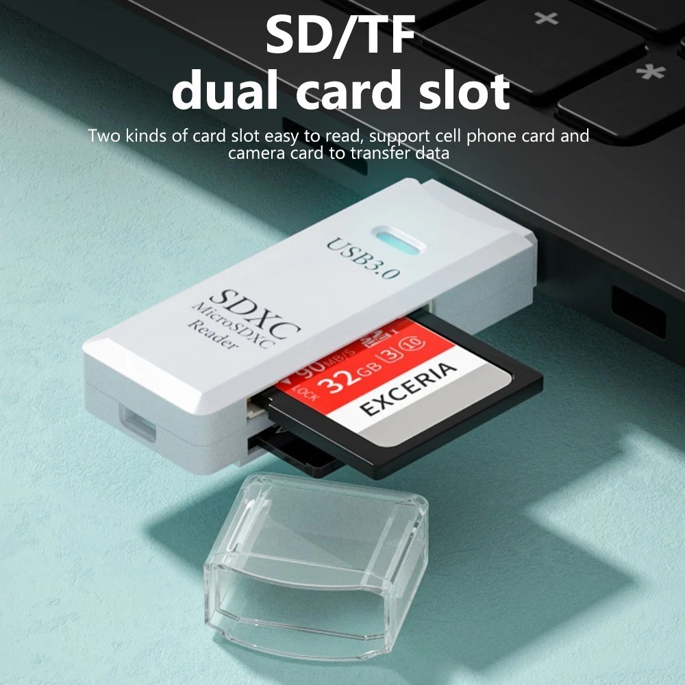 2 in 1 USB 3.0 Card Reader Micro TF sd card Reader usb adapter High Speed Card