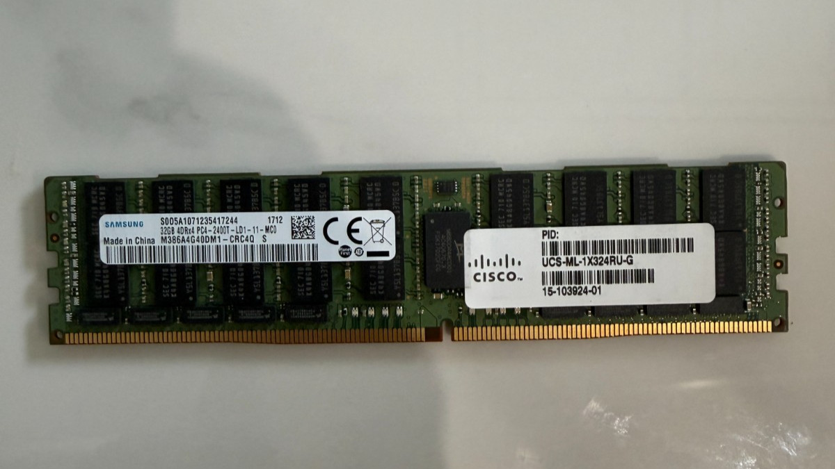 32GB DDR4-2400 ECC RDIMM Server RAM Cisco UCS-ML-1X324RU-G Samsung Registered