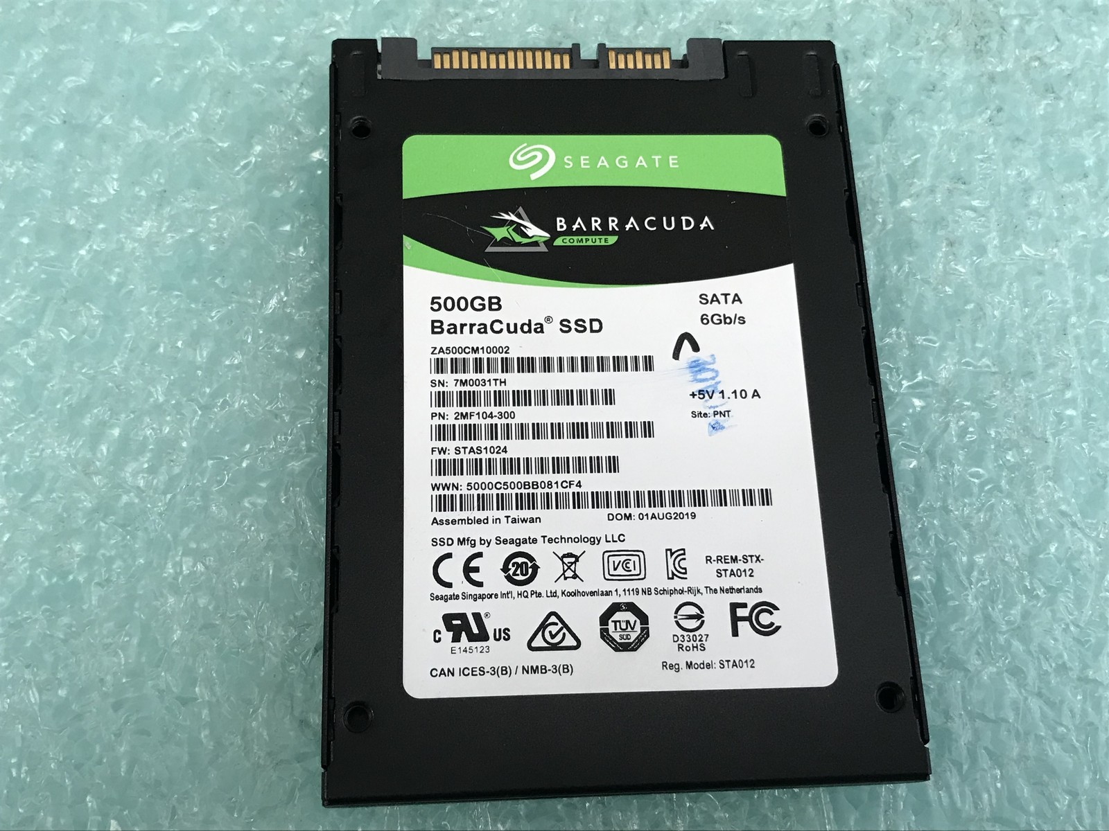 Seagate BarraCuda ZA500CM10002 500GB 2.5″ SATA SSD Solid State Drive – HD742A