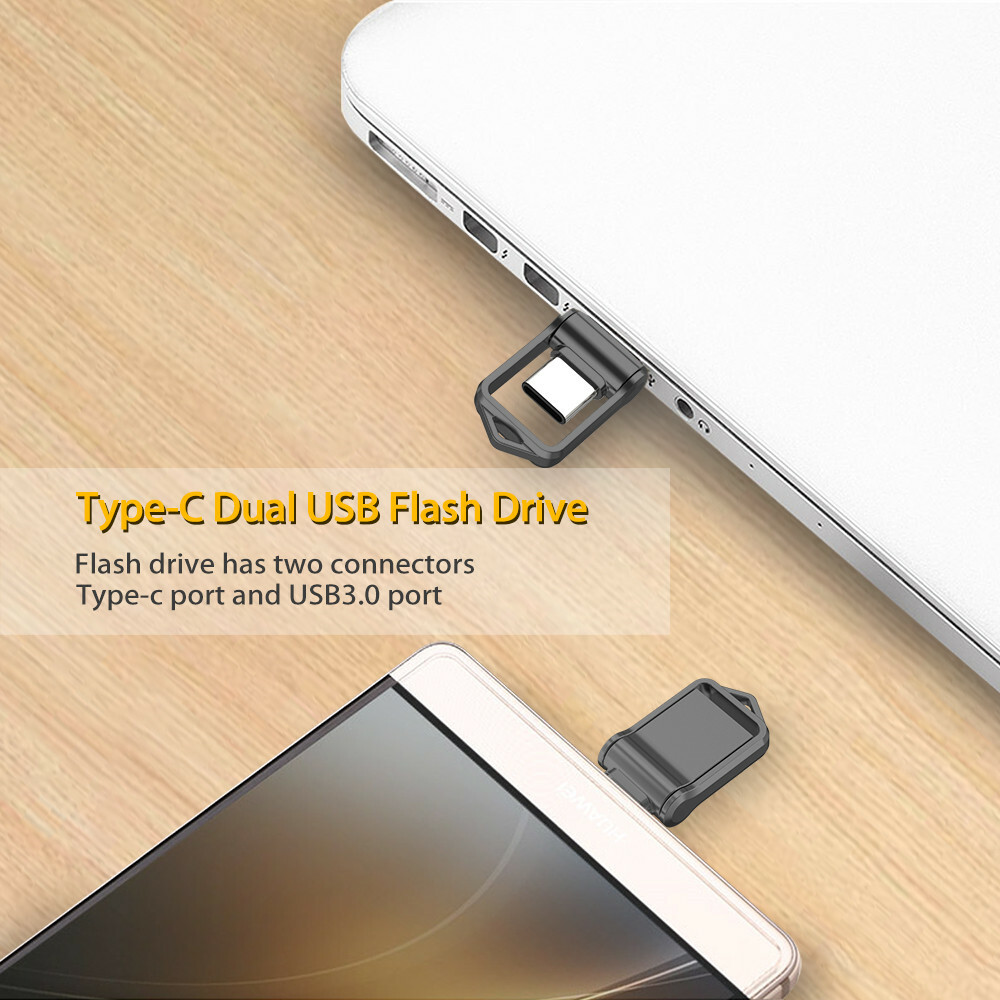 USB C Flash Drive Dual Drive USB Type-C Thumb Drive 32GB 64GB 128GB USB-C Drive