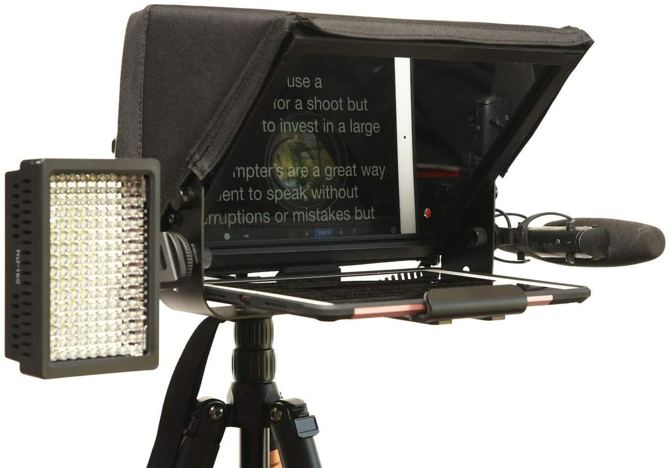 Glide Gear TMP100 Tablet iPad DSLR Video Camera Teleprompter Kit 70/30 Glass
