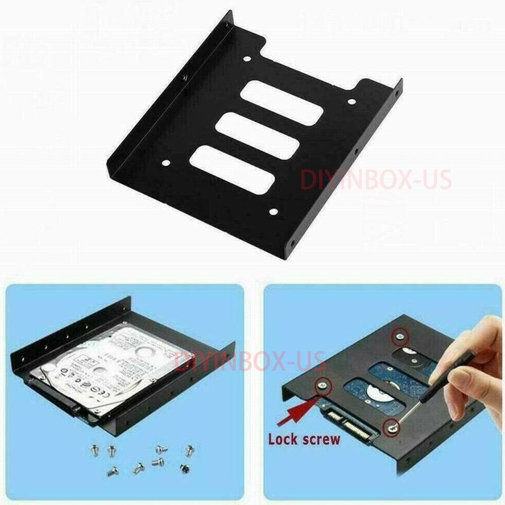 2.5″ to 3.5″ Bay SSD Metal Hard Drive HDD Mounting Bracket Adapter Dock / Tray