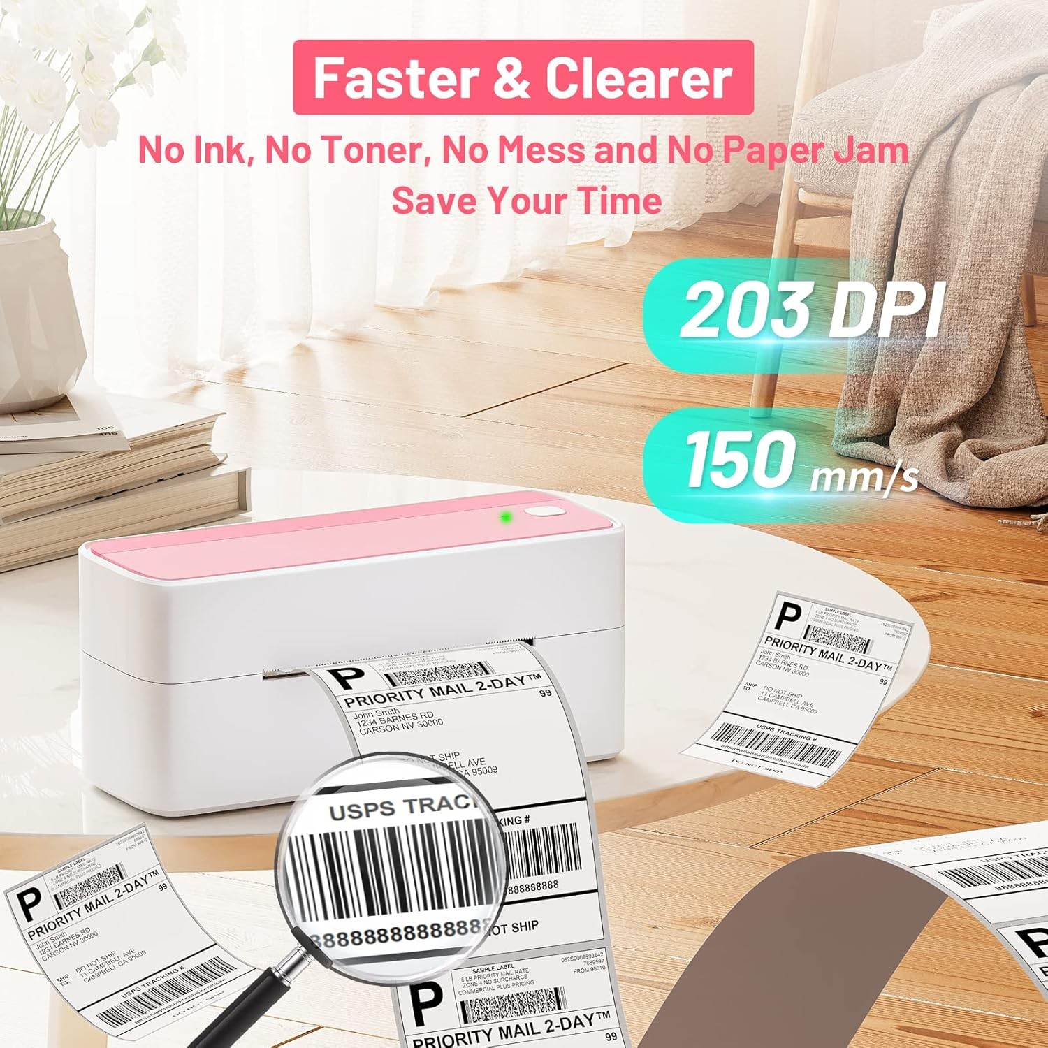 Phomemo Wireless Thermal Label Printer 4×6 Small Business USPS Shipping LOT