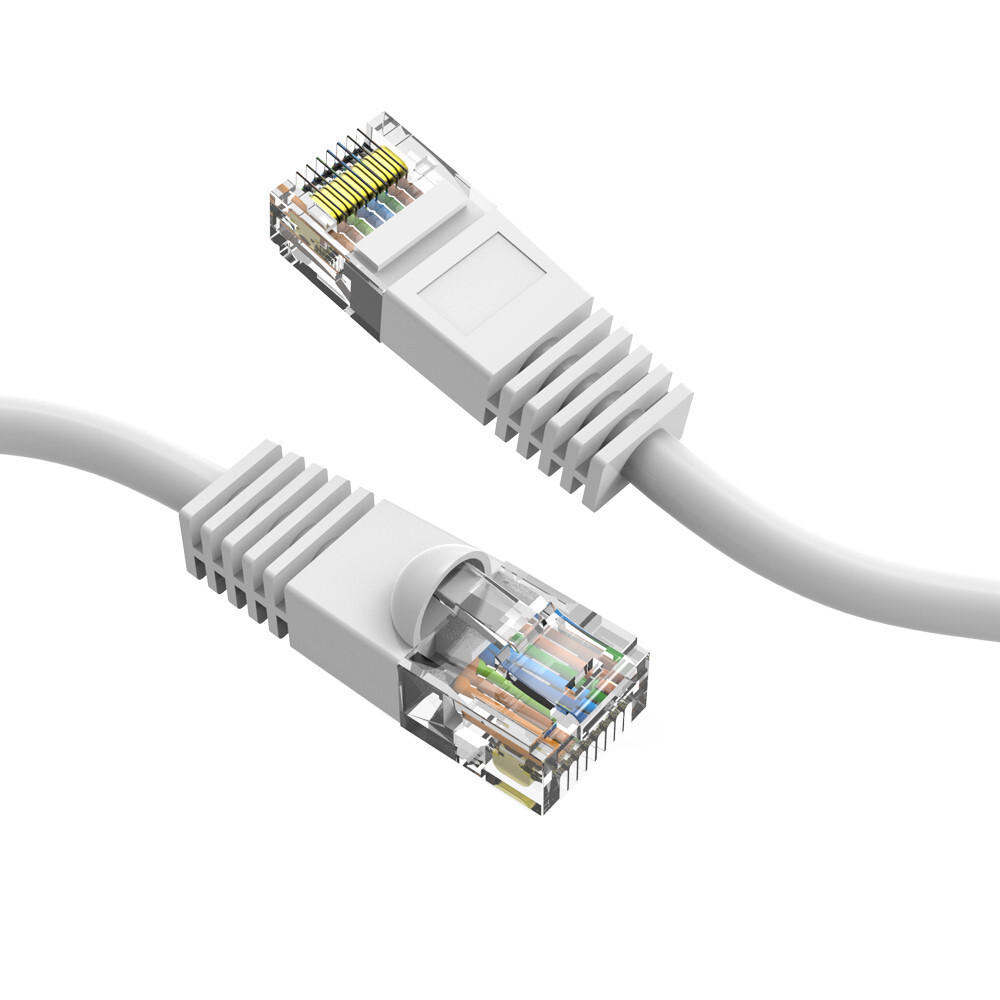 Lot of 10 – 6 INCH Cat5E Ethernet Patch Cord 9 Colors 24AWG Copper Cable