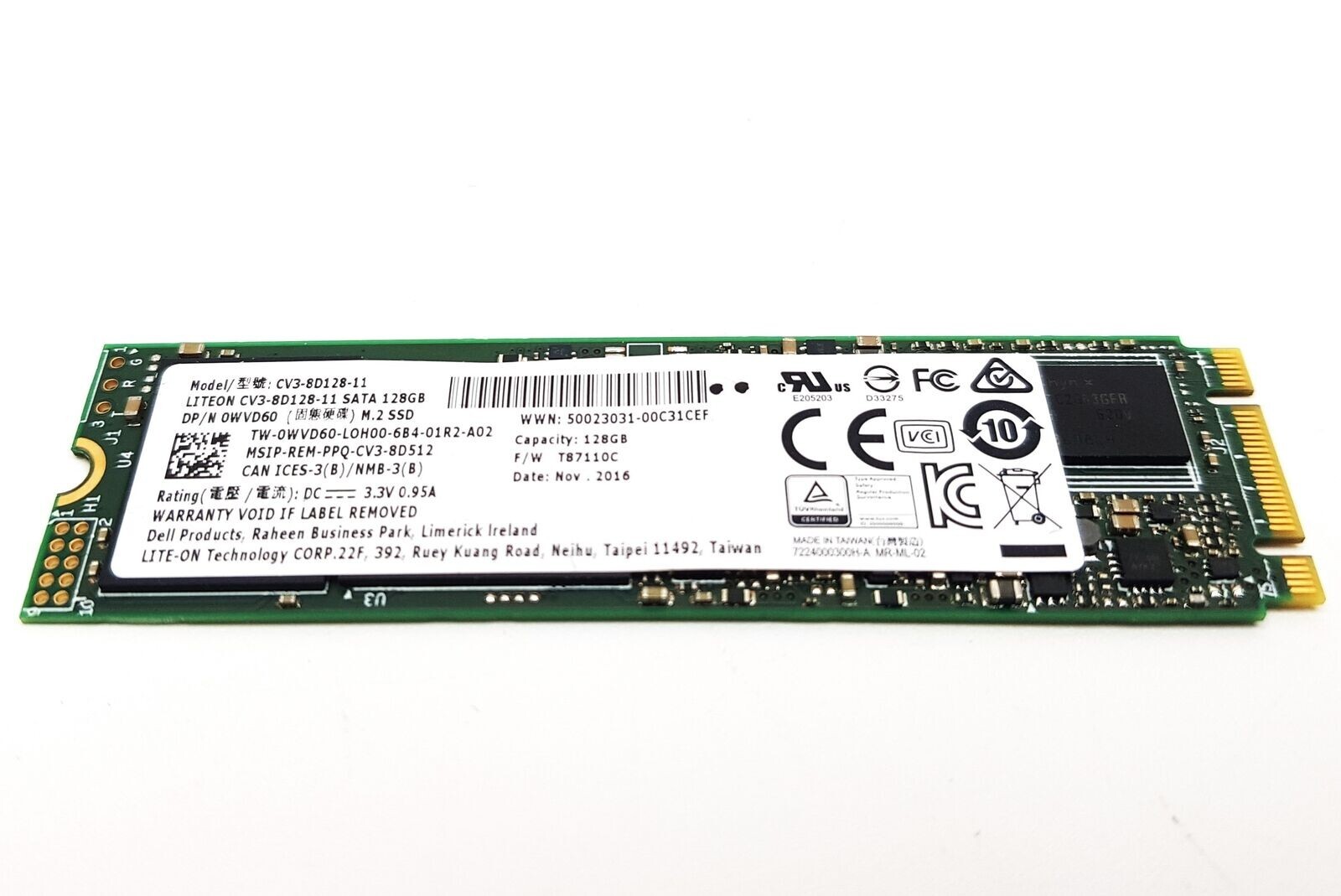 2 PACK! 128GB SSD M.2 2280 SATA Solid State Drive Major Brands, Samsung, LiteON