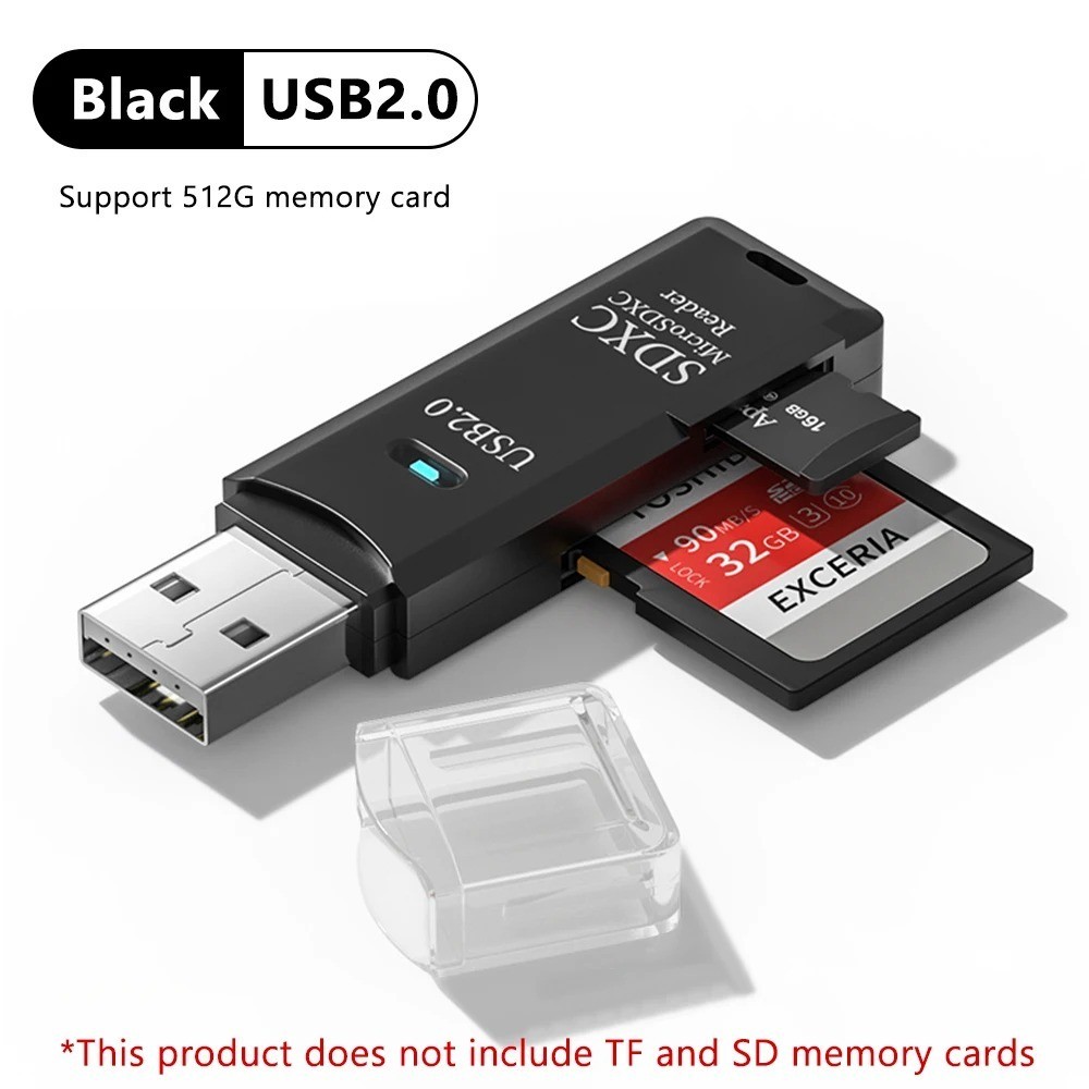 2 in 1 USB 3.0 Card Reader Micro TF sd card Reader usb adapter High Speed Card