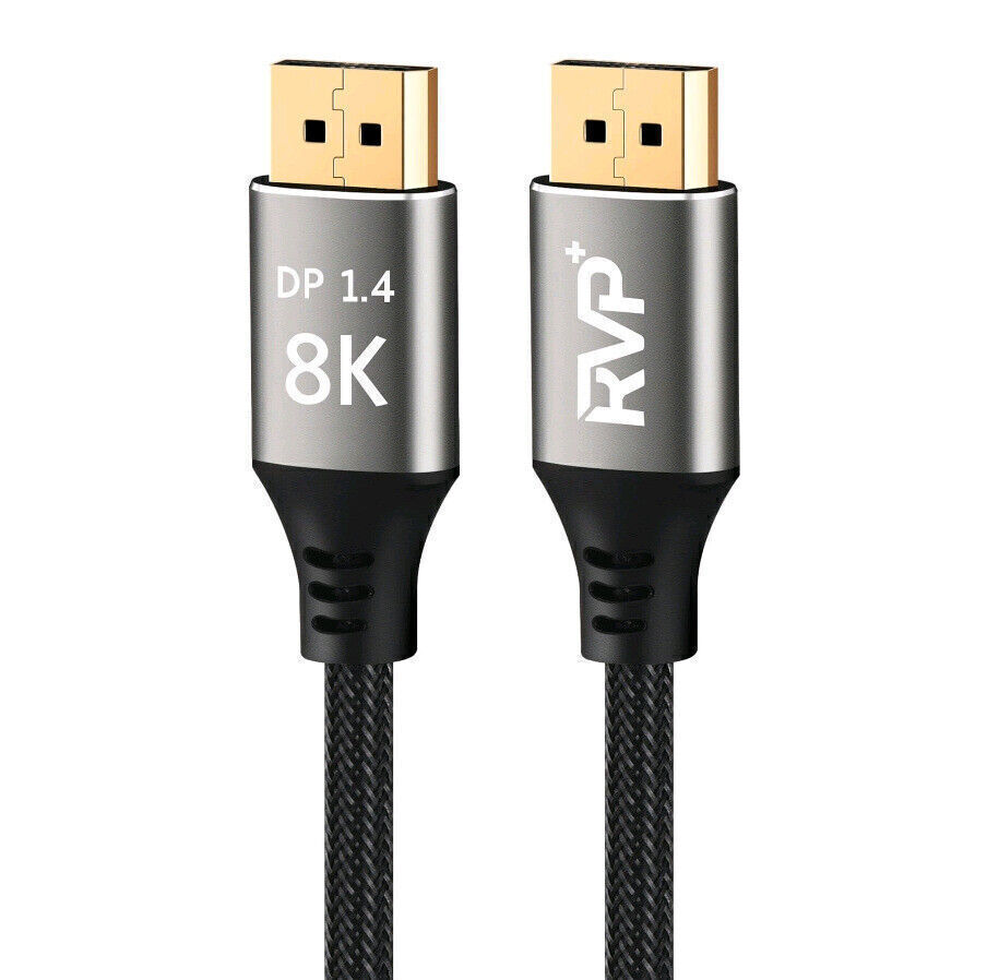 Display Port to Display Port Cable HDR DP 1.4 Male to Male 8K UHD Cord 5/10/15FT