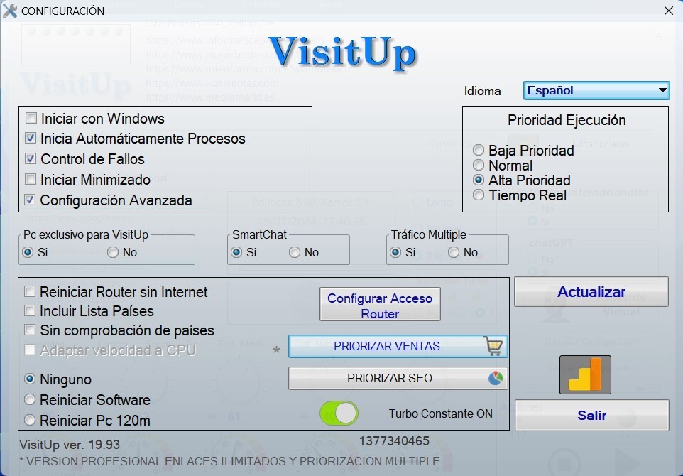 actual WEB Traffic