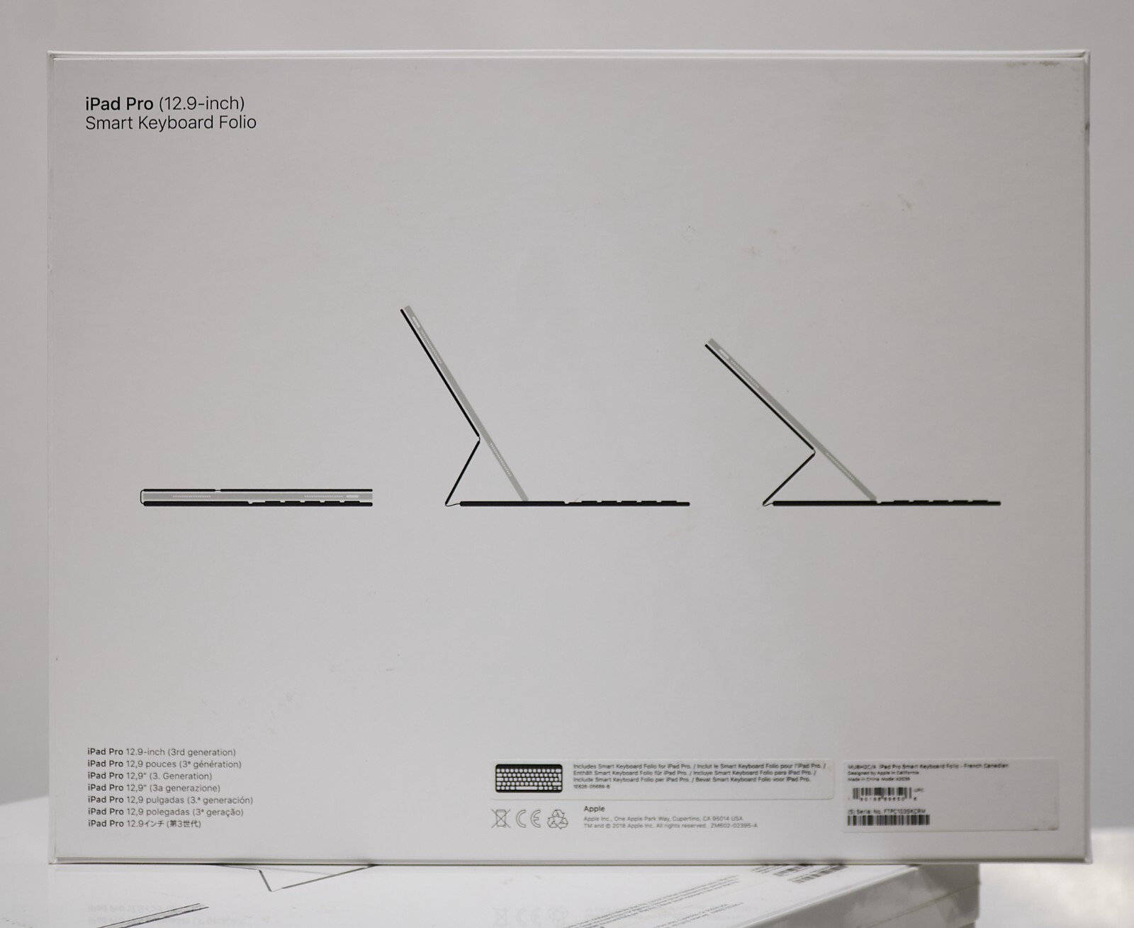 ✅ Apple Smart Keyboard Folio Case for 12.9″ iPad Pro (3rd Gen 2018 ) -NEW sealed