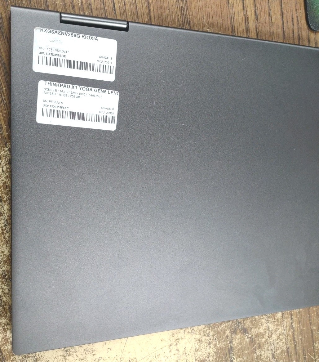 Lenovo ThinkPad X1 Yoga Gen 5 W/ i7-10610U, 16GB, 256GB, Touchscreen, Stylus.