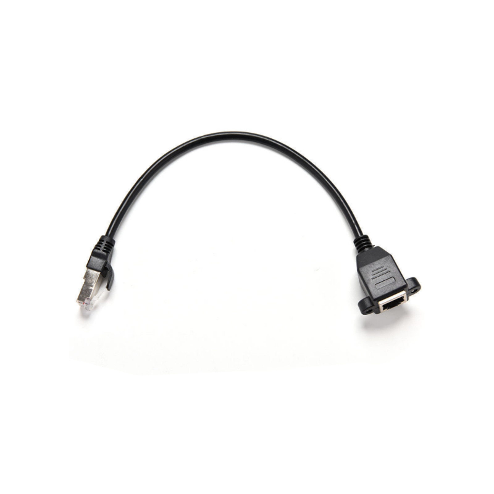 RJ45 Male to Female Screw Panel Mount Ethernet LAN Network Extension Cable