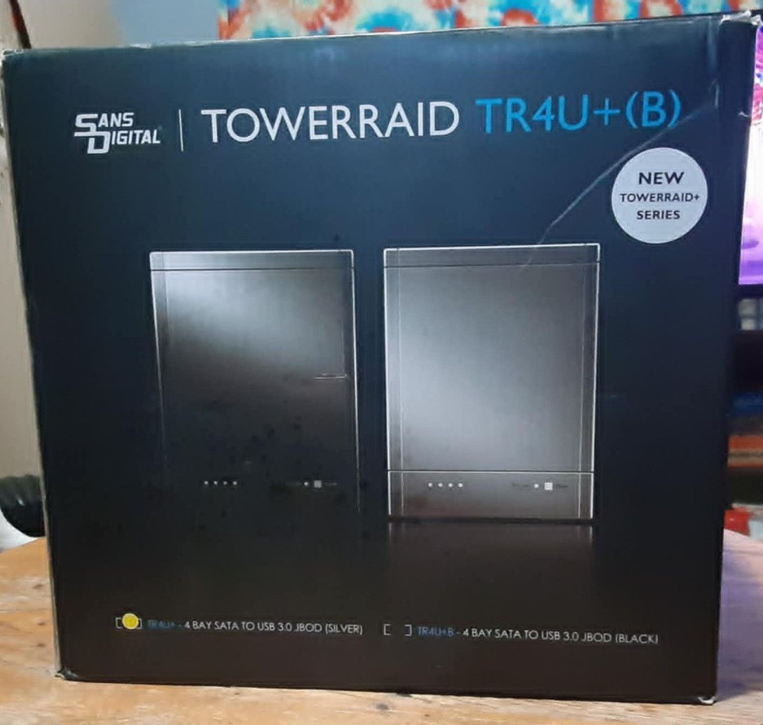 Sans Digital tower raid tr4u+(B) 4 bay storage enclosure high capacity storage