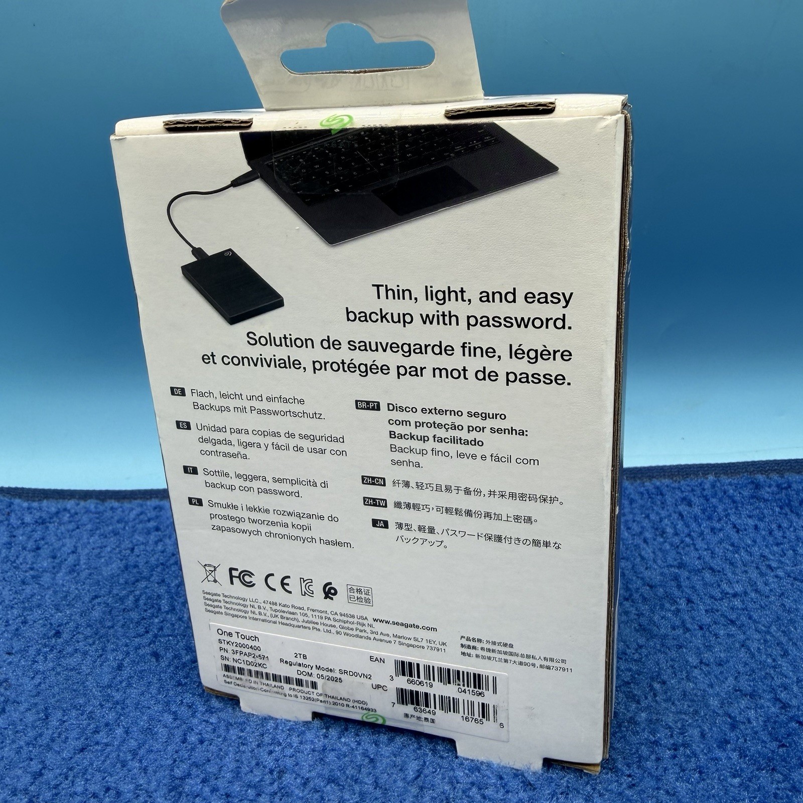Seagate One Touch 2TB USB 3.0 Password Protection Portable HDD (STKY2000400)