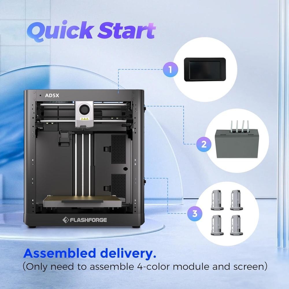 FLASHFORGE 3D Printer Adventurer 5X Core XY High Speed Printing Multi-Color AD5X