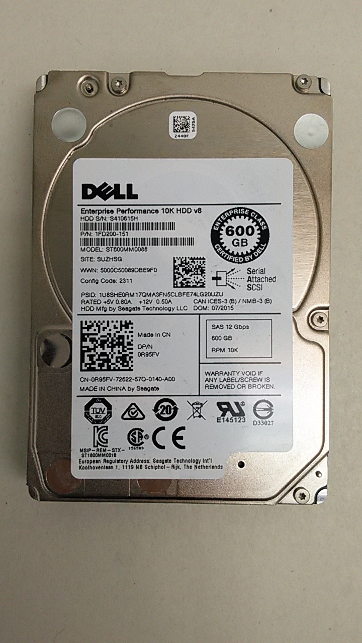 Seagate Dell ST600MM0088 600 GB 2.5 in SAS 3 Enterprise Hard Drive