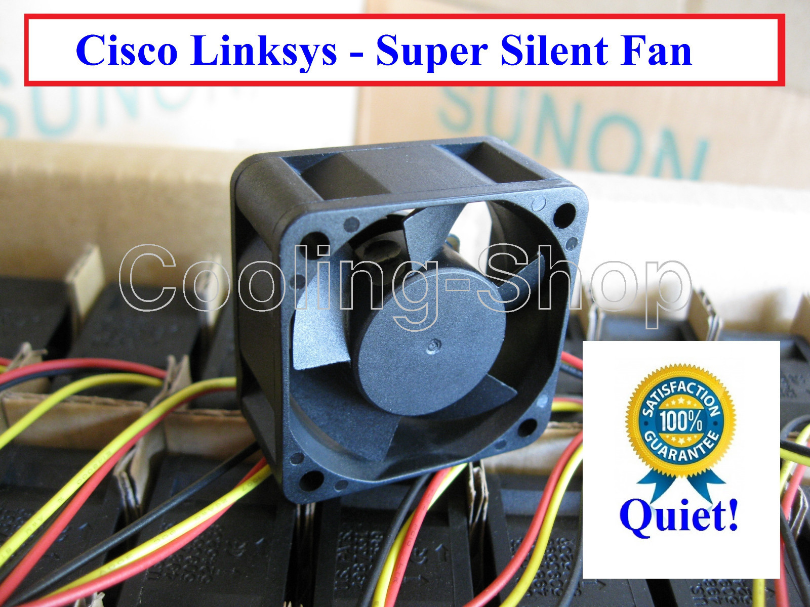2x Replacement Sunon fans for Cisco SFE2000P PoE Switch Low Noise Level
