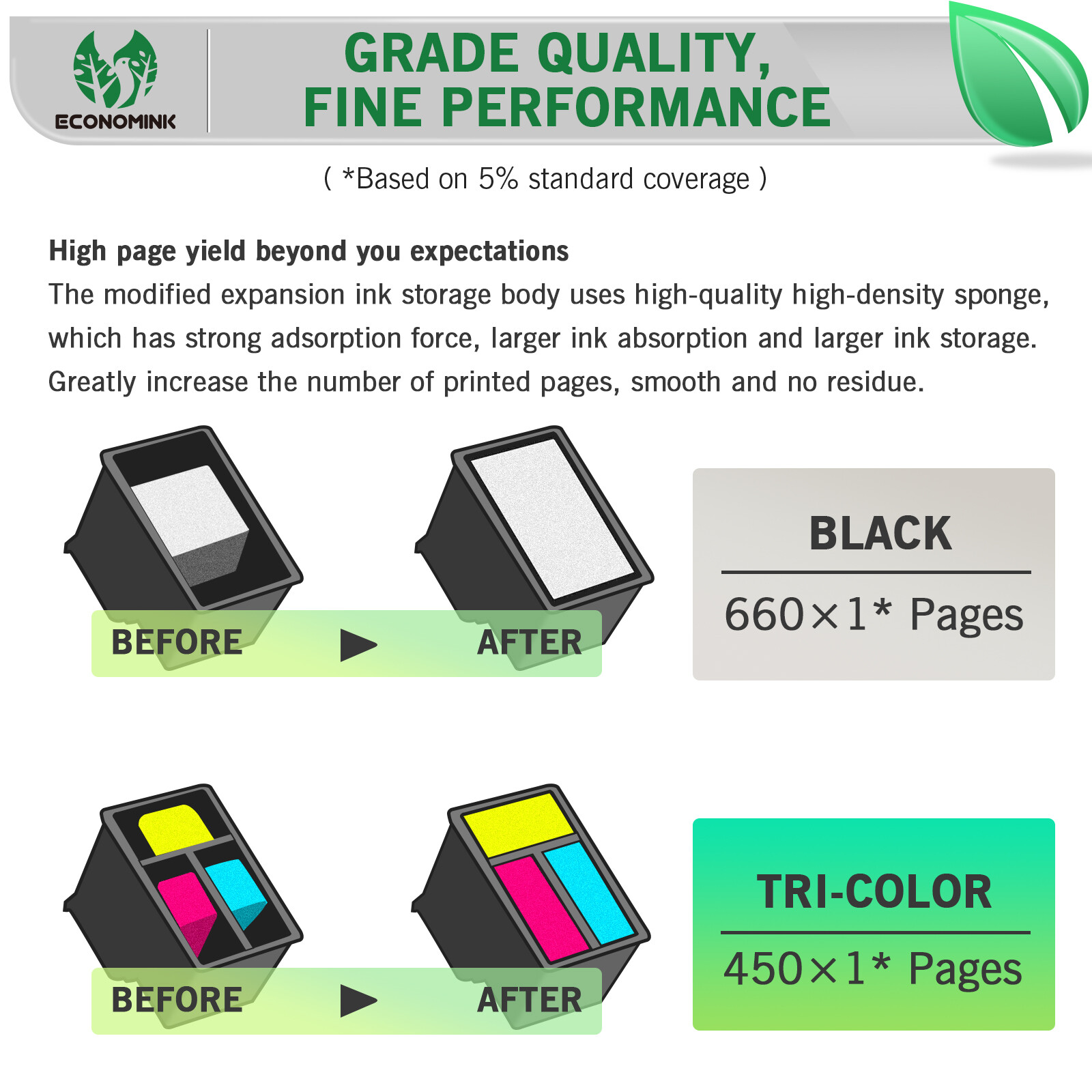 1-2 Pack 60XL Ink Cartridge Printer for HP DeskJet F4480 F4440 D2660 F4275 F4280