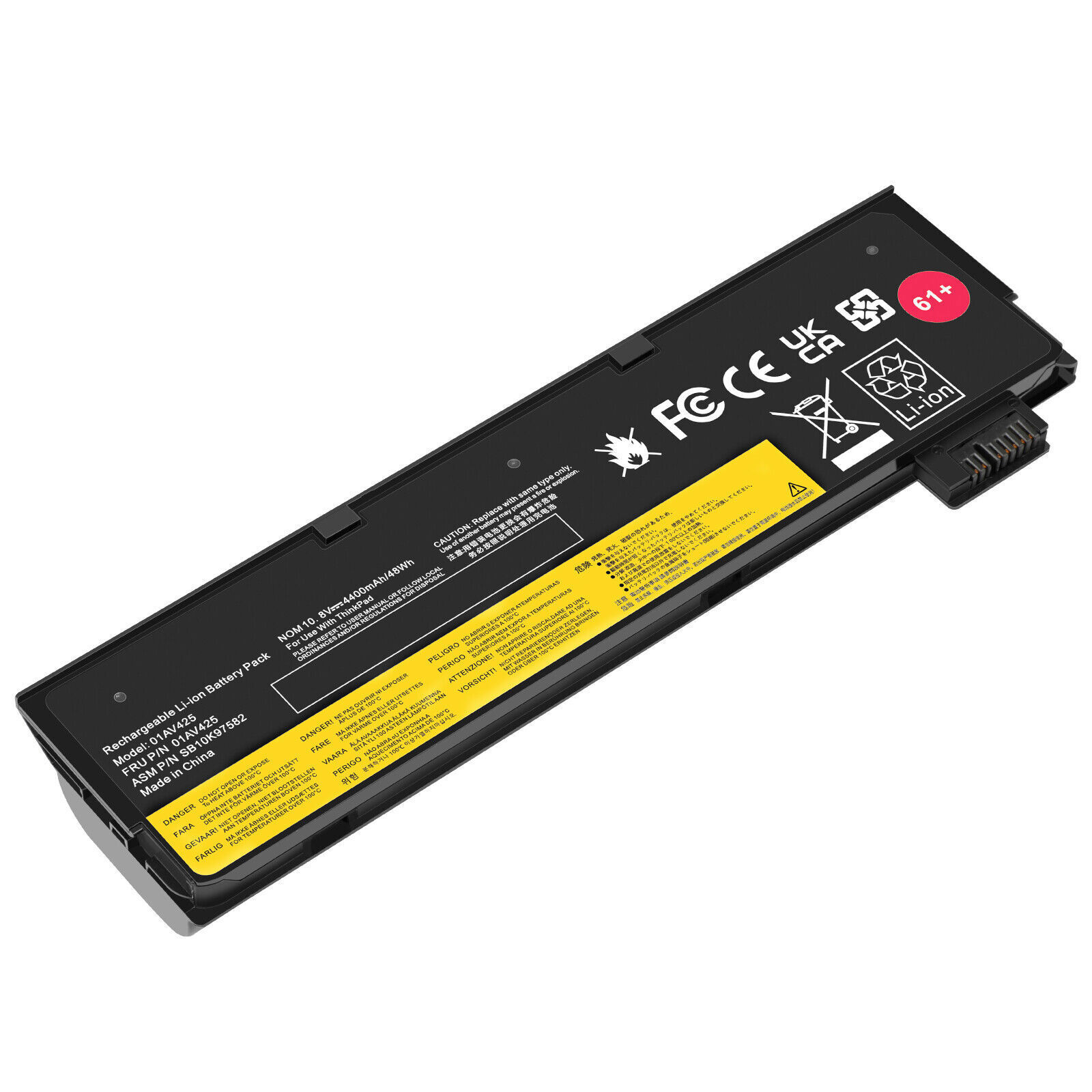 61++ Battery for Lenovo ThinkPad T470 T480 T570 T580 01AV423 01AV424 01AV422