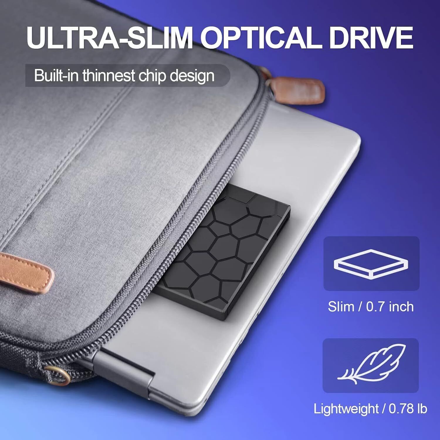 USB 3.0 Slim External CD DVD Drive Disc Player Burner Writer For Laptop PC Mac