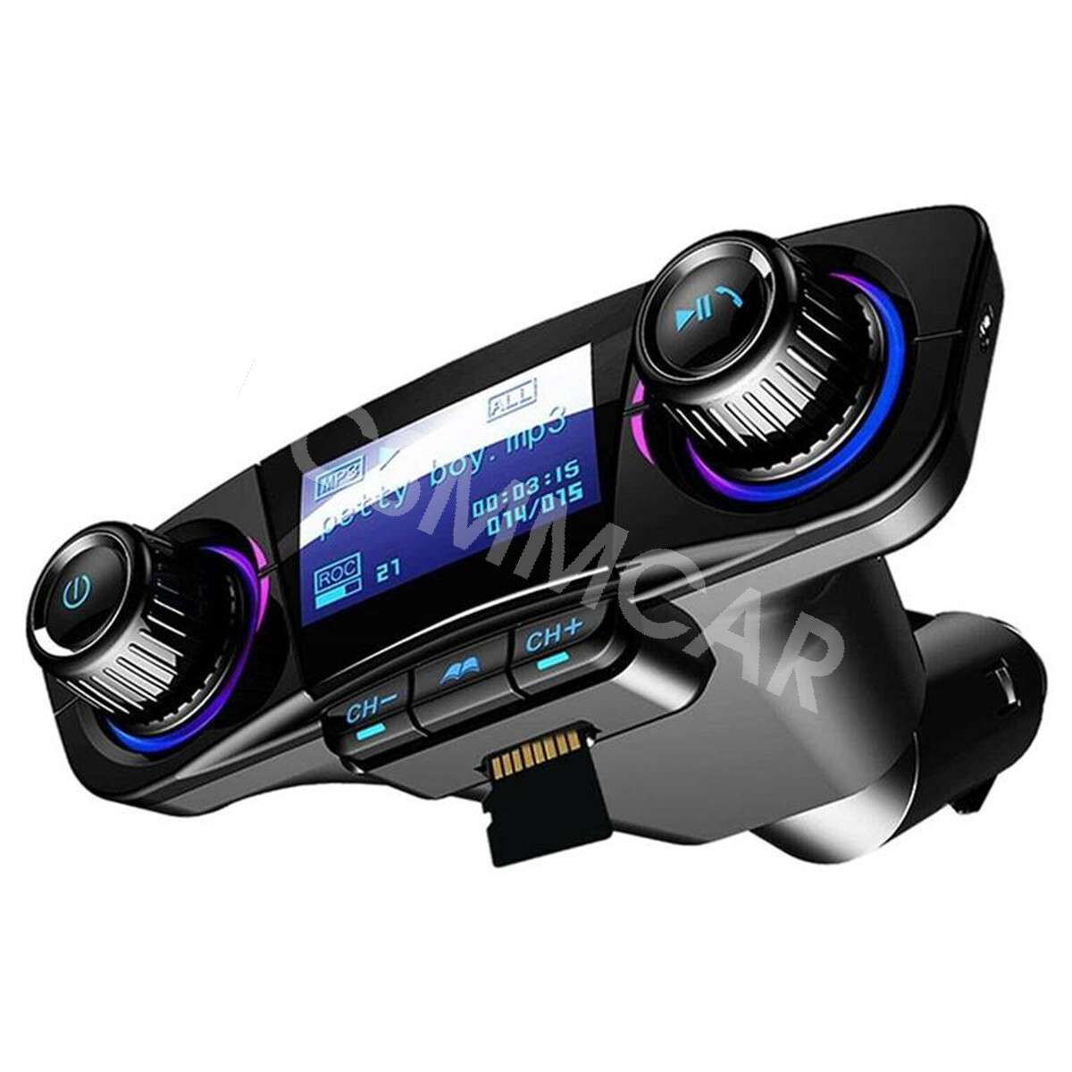 Bluetooth 4.0 FM Transmitter 1.3in LED Screen For Car Wireless Bluetooth FM 2USB