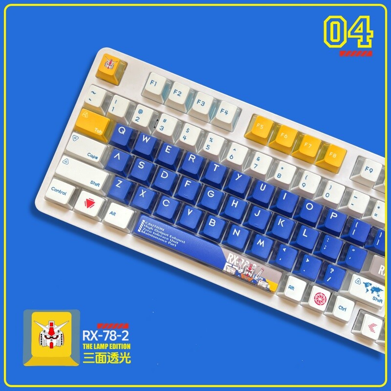 Anime Mecha Cartoon PBT Keycaps For Mechanical Keyboard Only Keycaps Gifts 1PC