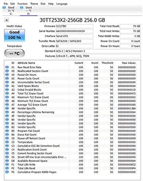 Ultra-Reliable 256GB 3D NAND SSD – 550MB/s Read Speed, 3- Included